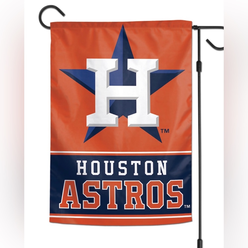 NWT Houston Astros WinCraft 12" x 18" Double-Sided Garden Flag